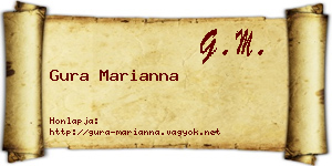 Gura Marianna névjegykártya