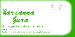 marianna gura business card